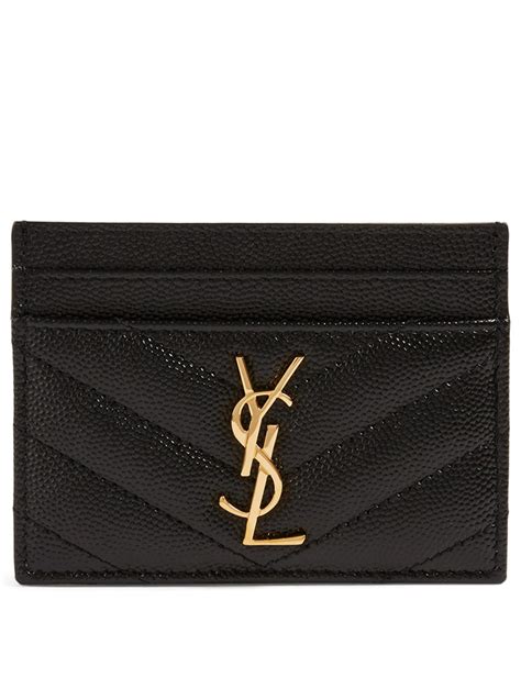 ysl card holdrr|YSL monogram card holder.